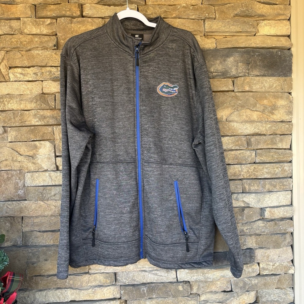 Florida Gators Men's Softshell Zip Jacket XLarge Charcoal Colosseum Athletics